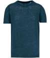 SP320 Spasso Crew Neck Linen T-Shirt peacock blue colour image